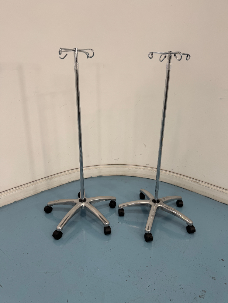 Image of Dynarex Deluxe IV 4-Hook Hanger Poles - Quantity 2